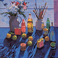 "Apples, Flowers and Bottles"