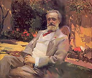 "Raimundo de Madrazo in his Paris Garden"