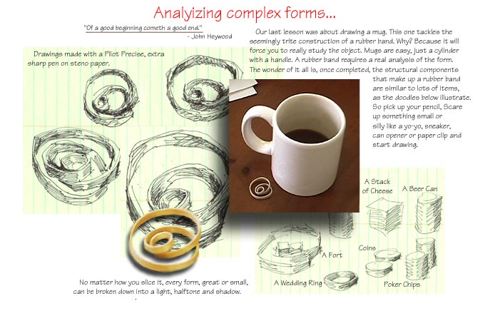 Line lesson: Drawing a Complex Object