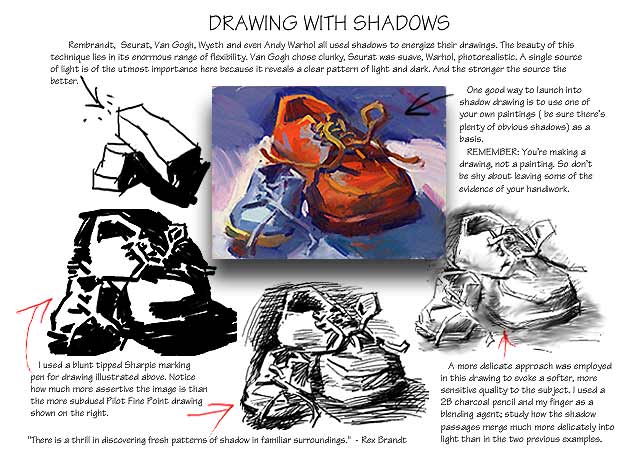 Line lesson: Drawing With Shadows